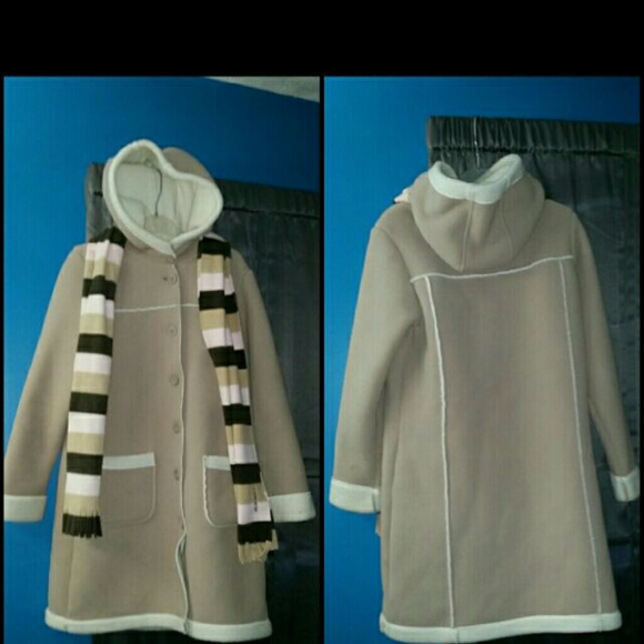 old Navy coat and scarf