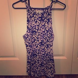 Multicolored Leopard Print Chiffon Top