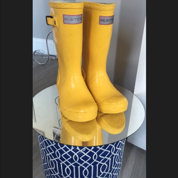 Hunter Yellow Rain Boots