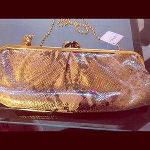Coach snake material evening bag