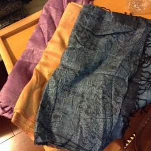 SOLD 3 gorgeous shawls/scarves