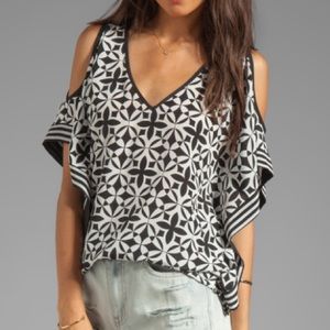 Trina Turk cold shoulder top