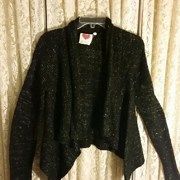 Sparkly sweater jack e t