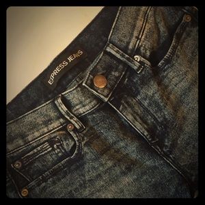 EXPRESS HIGH RISE Legging SKINNY ACID WASH 4R