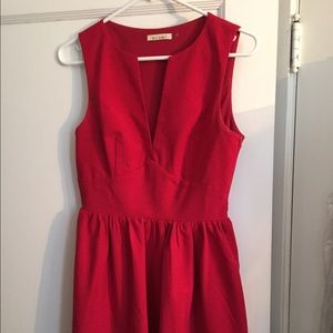 Red cocktail dress