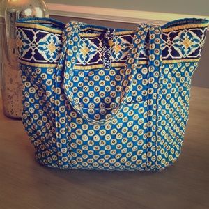 Vera Bradley Tote in Riviera Blue