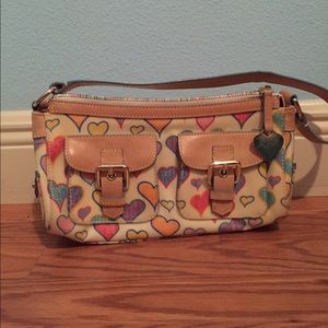 CUTE CANVAS DOONEY & BOURKE LITTLE HEART PURSE