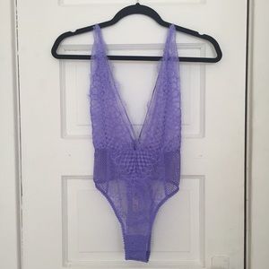 Victoria's Secret lavender lace body suit