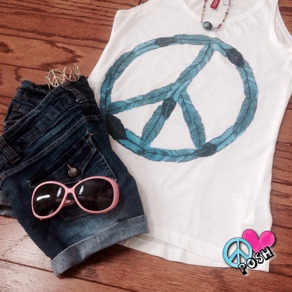 H&M ✌️Peace Sign Tank Top ✌️ - Picture 4 of 4