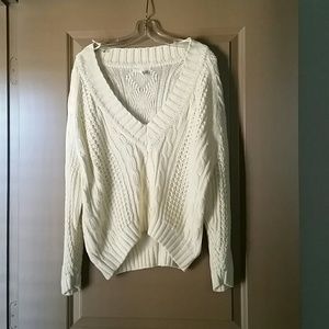 Cable knit sweater