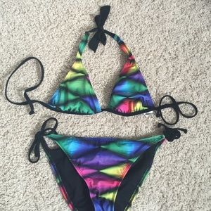 Hurley bathing suit top: S bottom: M