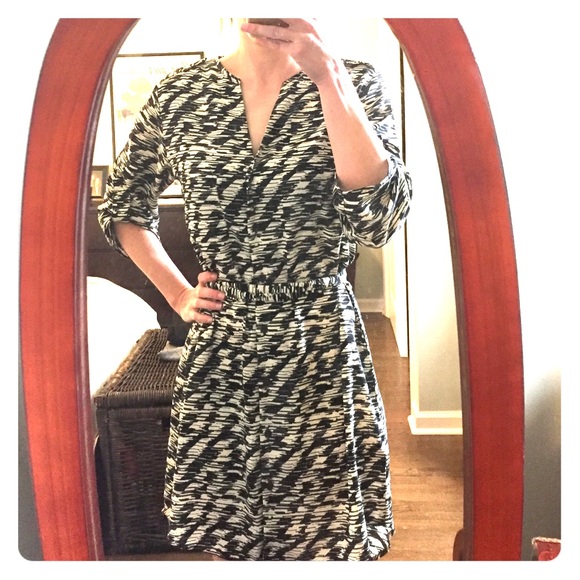 41 Hawthorn Dominic Belted Tab-Sleeve Shirtdress