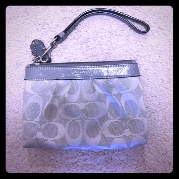 Coach gray clutch! 👛