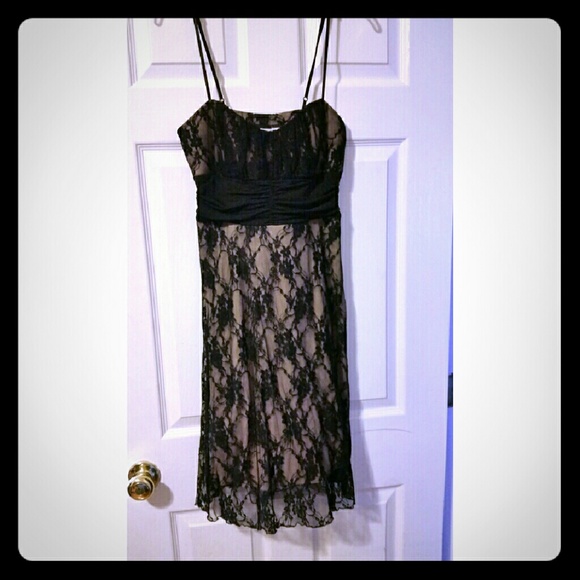 Black lace dress