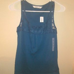 Old navy blue tank top