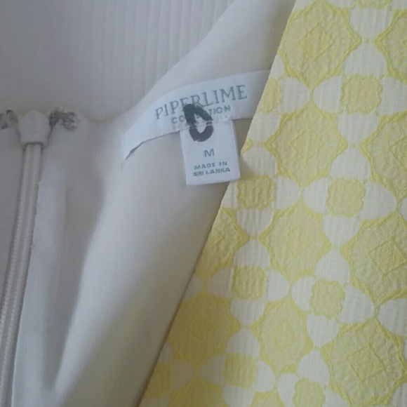 Medium  bright yellow Piper Lime high low dress. - Picture 3 of 5