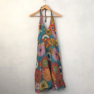 Culture Shop Psychedelic Halter Dress