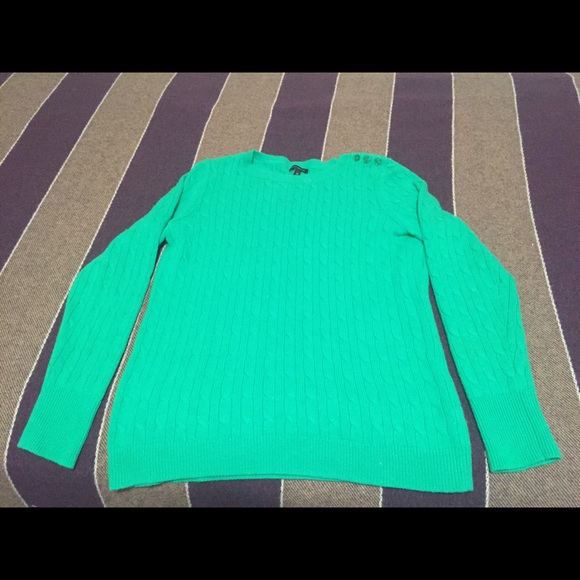 Talbots green sweater