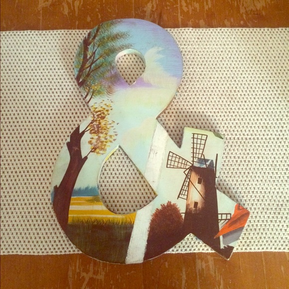Anthropologie Ampersand Wall Decor