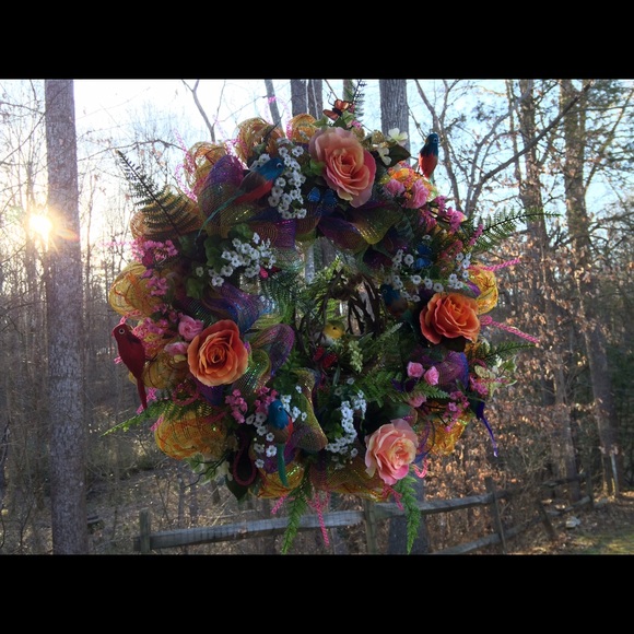 Handmade Spring Wreath - Picture 2 of 2