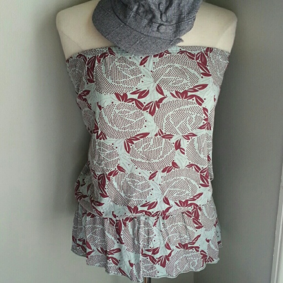 Lux by Urban Outfitters asymmetrical strapless top - Picture 2 of 4