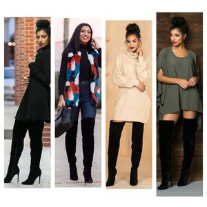 ❌SOLD❌Black stiletto thigh high boots