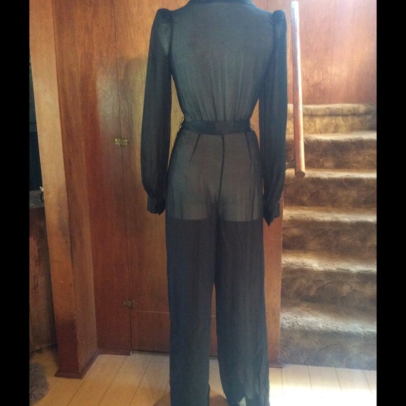 Agent Provocateur Martine sheer silk jumpsuit s - Picture 4 of 4