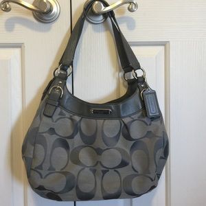Grey/Silver Coach handbag