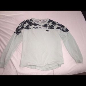 VS PINK palm tree crewneck.
