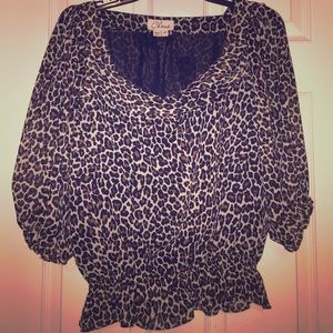 Leopard printed top