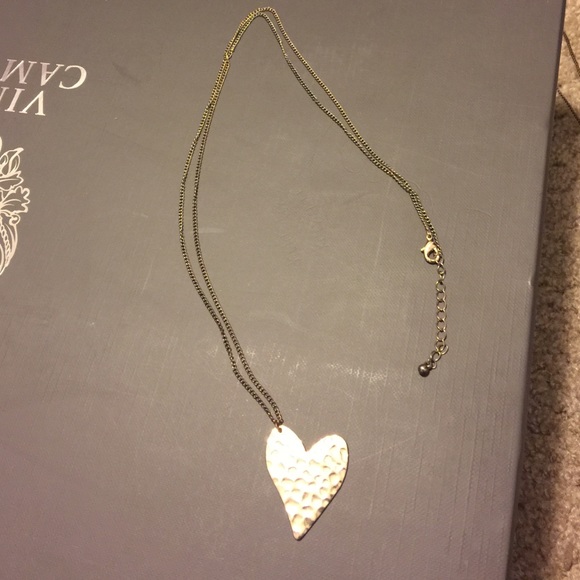 Long heart necklace
