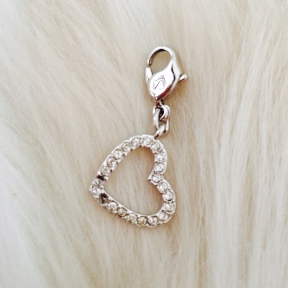 SWAROVSKI Silver Crystal Heart Charm