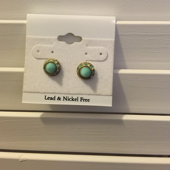 Adorable mint green earrings