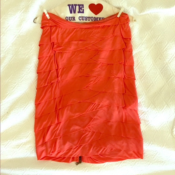 Yigal Azrouel size 6 orange skirt