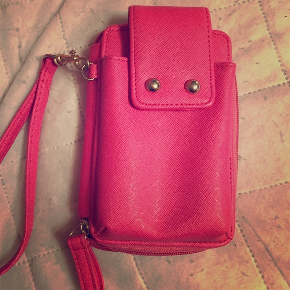 Cell phone case wallet/ wristlet.