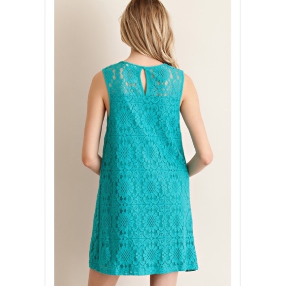 ❗️LAST❗️Jade Solid sleeveless lace dress - Picture 2 of 4