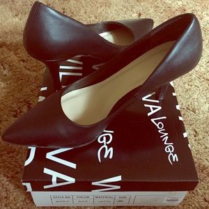 Wild Diva Lounge Black Kitten Heels 👠