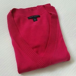 BANANA REPUBLIC SILK V-NECK SWEATER