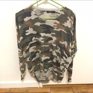 Millau Army Print Sweater from LF