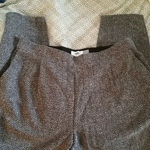 Ponte knit ankle pants