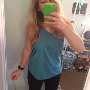 Fabletics dark teal workout tank
