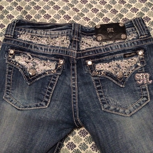 Miss Me Embellished Cuffed Capri