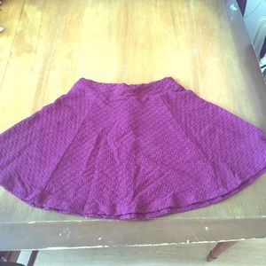Dark purple pleated skirt from H&M