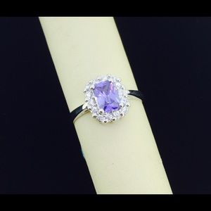 White gold dip 925 sterling silver ring