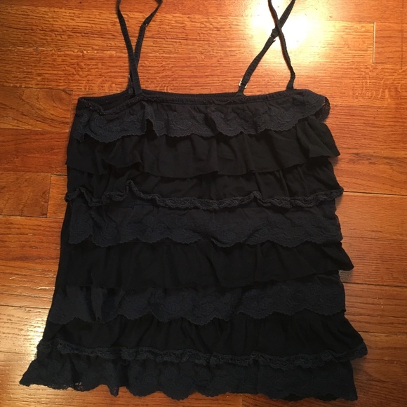 Hollister layered tank top, adjustable straps - Picture 1 of 4