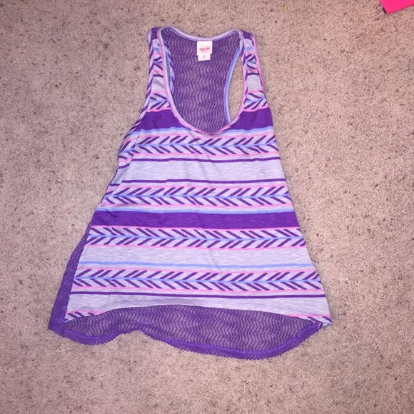 purple tank w/ design - Picture 1 of 2