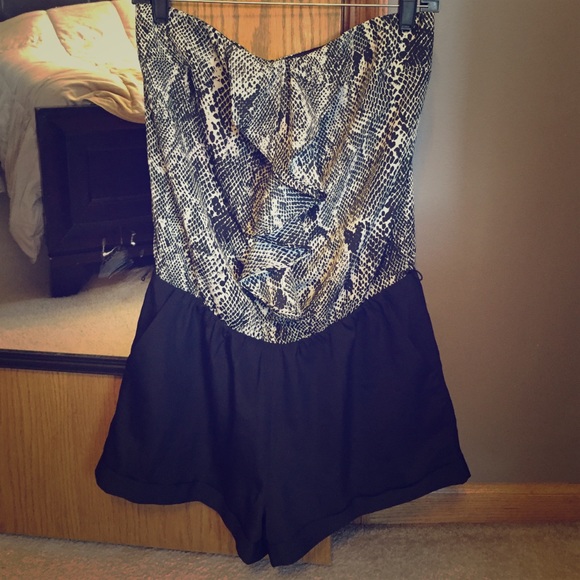 Strapless Romper