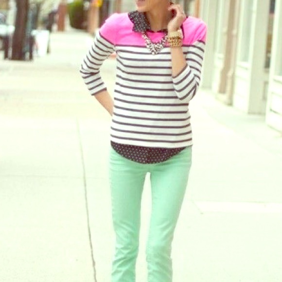 {Zara} Mint Crop Pants