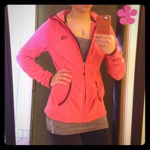 North Face fleece zip up hoodie