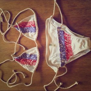 Victoria Secret White Embroidered Bikini